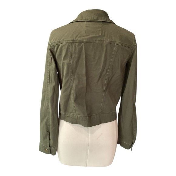 Bagatelle Collection New York Olive Green Cropped Utility Jacket – Size XS - Picture 4 of 8